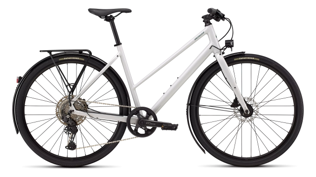 Specialized SIRRUS X 3.0 EQ STEP THROUGH - S, Gloss Dove Grey/Metallic Pine Frost Reflective, 2026