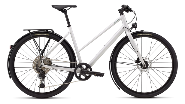 Specialized SIRRUS X 3.0 EQ STEP THROUGH - S, Gloss Dove Grey/Metallic Pine Frost Reflective, 2026