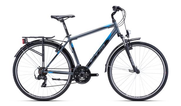CTM STREEM Trek - XL (21), 28 sötét szürke / kék, 2022